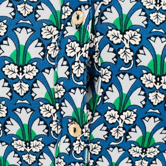 Max Studio Floral Print Shirt Dress Size S Belted Half Sleeve Collared x Studio - Picture 4 of 10